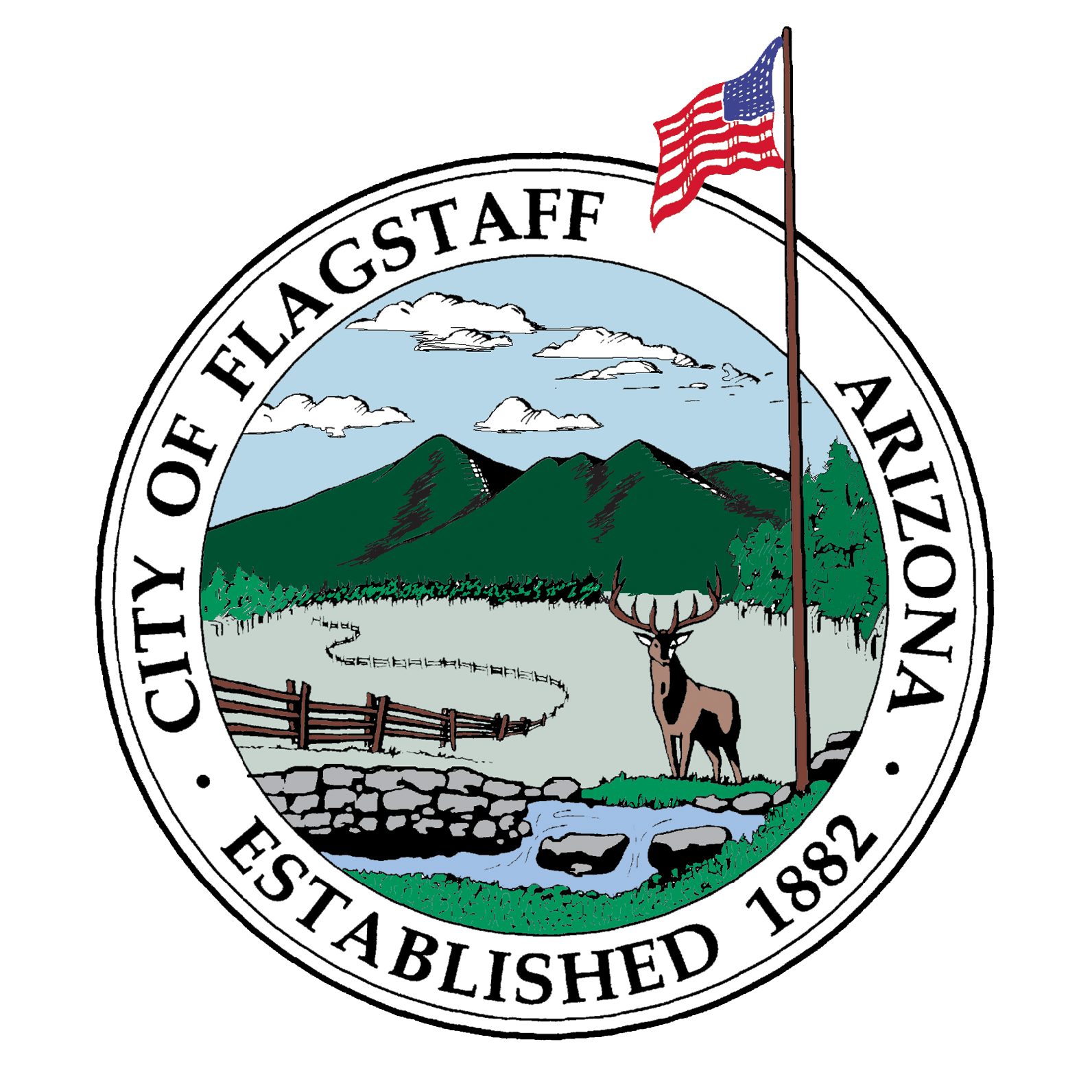 A logo for the City of Flagstaff