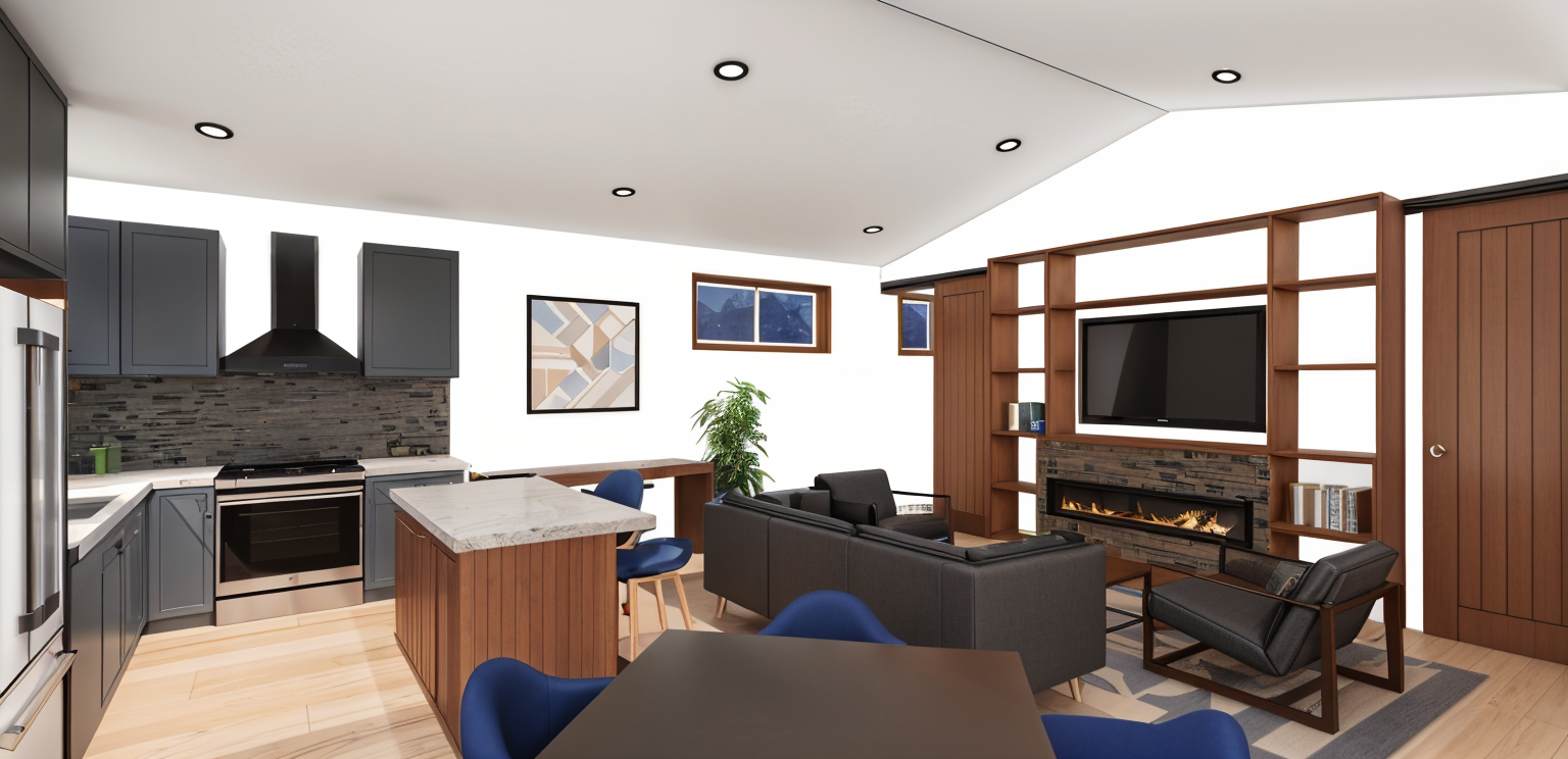 Three Peaks Rendering